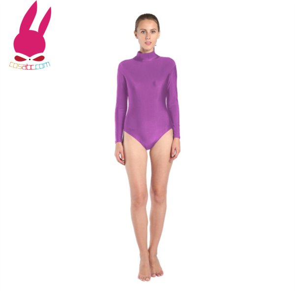 画像4: タイツ　体操服　ヨガ服　長袖　高襟　のびのび カラフル　伸縮あり  大人　子供　コスプレ　コスチューム ハロウイン仮装 ハロウインコス イベント (4)