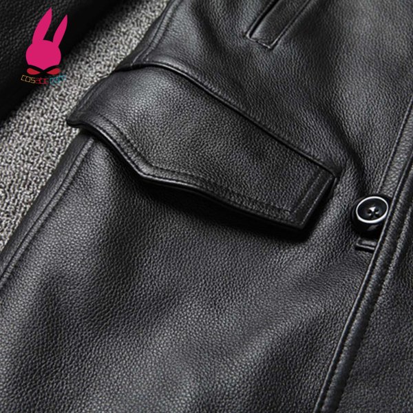 画像7: メンズ レザージャケット　ライダースジャケット　コート　男性　本革　大きいサイズ　防寒 (7)