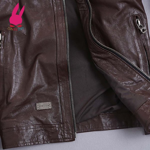 画像10: メンズ レザージャケット　ライダースジャケット　コート　男性　本革　大きいサイズ　防寒 (10)