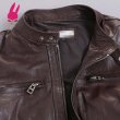 画像9: メンズ レザージャケット　ライダースジャケット　コート　男性　本革　大きいサイズ　防寒 (9)