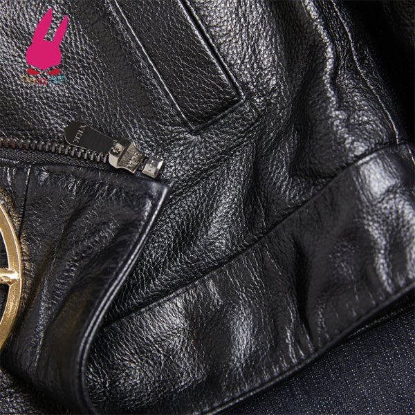 画像6: メンズ レザージャケット　ライダースジャケット　コート　男性　本革　大きいサイズ　防寒 (6)