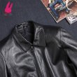 画像4: メンズ レザージャケット　ライダースジャケット　コート　男性　本革　大きいサイズ　防寒 (4)