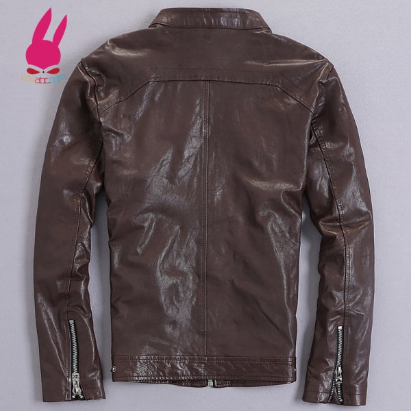 画像3: メンズ レザージャケット　ライダースジャケット　コート　男性　本革　大きいサイズ　防寒 (3)