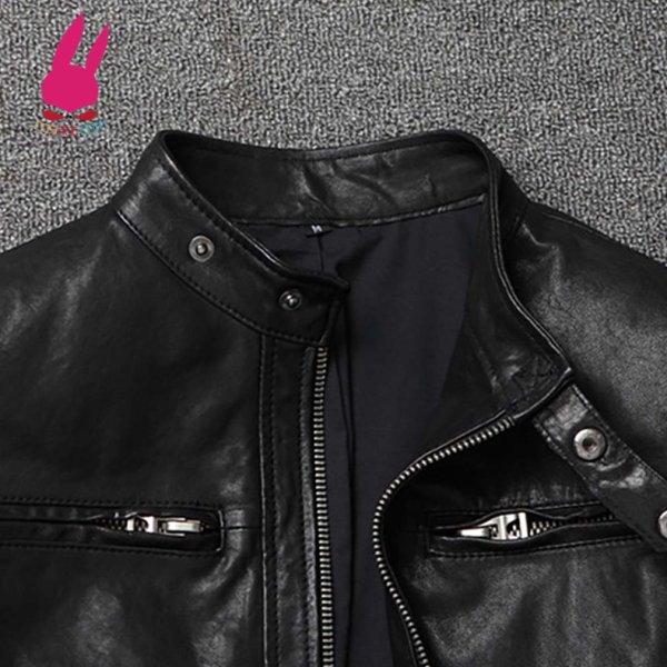 画像6: メンズ レザージャケット　ライダースジャケット　コート　男性　本革　大きいサイズ　防寒 (6)