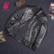 画像2: メンズ レザージャケット　ライダースジャケット　コート　男性　本革　大きいサイズ　防寒 (2)