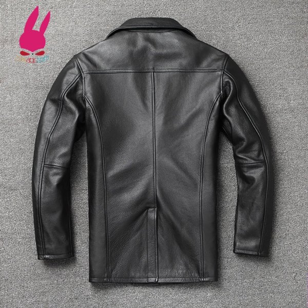 画像2: メンズ レザージャケット　ライダースジャケット　コート　男性　本革　大きいサイズ　防寒 (2)