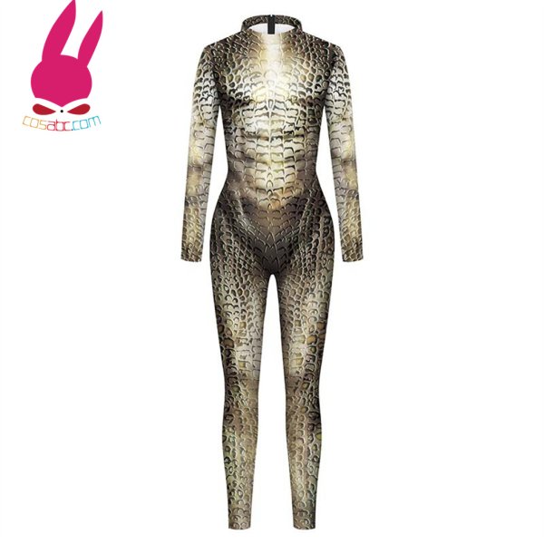 画像5: 蛇 へび 全身タイツ子供用 連体 着ぐるみ ステージ衣装 弾力と伸縮性あり コスチューム コスプレ衣装　ハロウイン仮装 ハロウインコス (5)