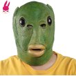 画像1: お面 小道具 魚の被り物マスク　仮面　コスプレ　マスク　イベント　ハロウィン　プレゼント　魚仮面　緑魚　道具　コスプレ小物　おもしろ (1)