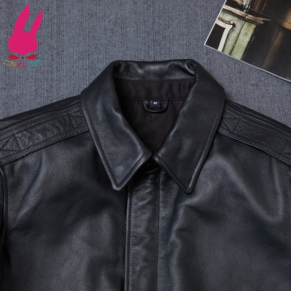 画像4: メンズ レザージャケット　ライダースジャケット　コート　男性　本革　大きいサイズ　防寒 (4)
