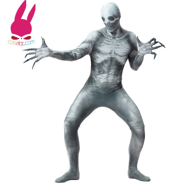 画像2: 怪物 ゾンビ 全身タイツ ホラー 連体 着ぐるみ ステージ衣装 弾力と伸縮性あり コスチューム コスプレ衣装　ハロウイン仮装 ハロウインコス (2)