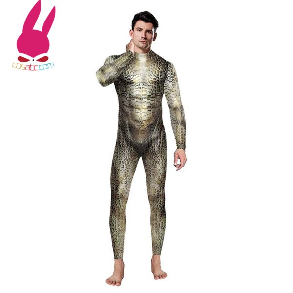画像3: 蛇 へび 全身タイツ子供用 連体 着ぐるみ ステージ衣装 弾力と伸縮性あり コスチューム コスプレ衣装　ハロウイン仮装 ハロウインコス (3)