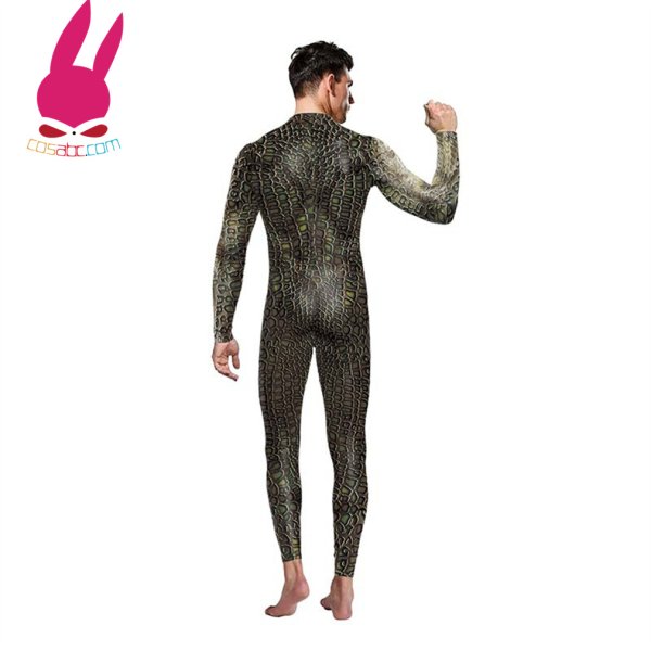 画像4: 蛇 へび 全身タイツ子供用 連体 着ぐるみ ステージ衣装 弾力と伸縮性あり コスチューム コスプレ衣装　ハロウイン仮装 ハロウインコス (4)