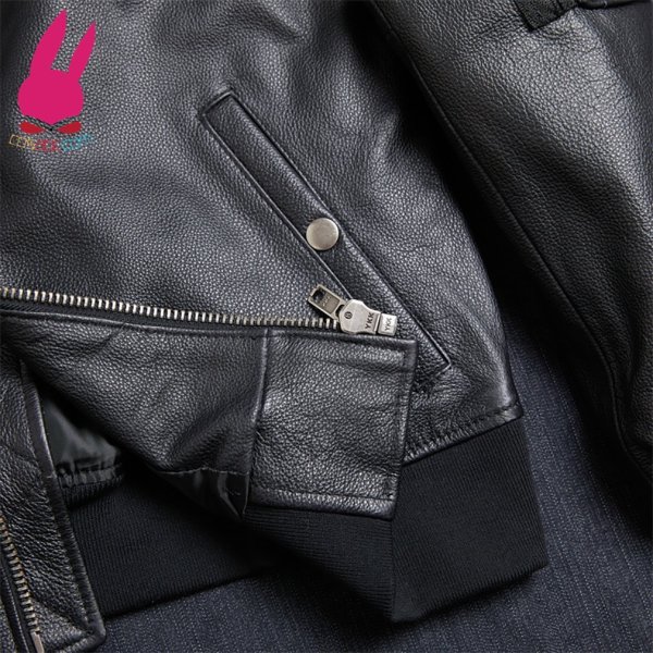 画像6: メンズ　レザージャケット　ライダースジャケット　コート　本革　大きいサイズ　防寒 (6)