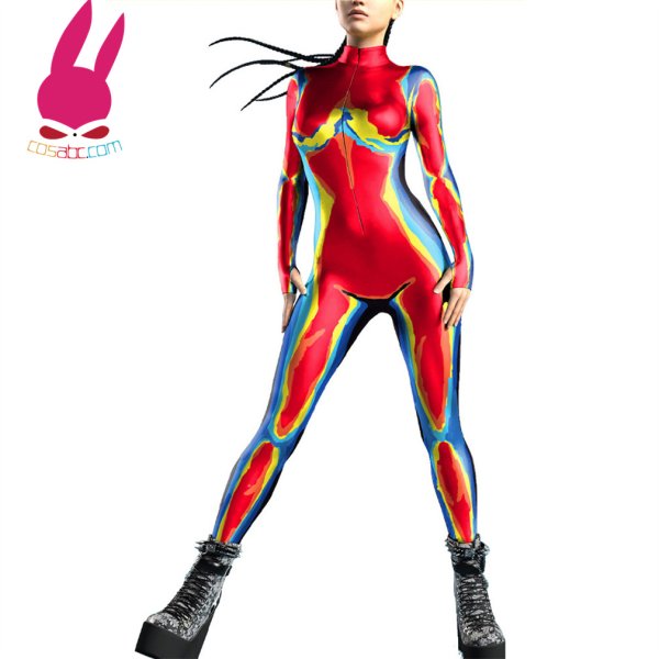 画像7: サーモグラフィー　熱画像　動物　全身タイツ 子供用 連体 着ぐるみ ステージ衣装 弾力と伸縮性あり コスチューム コスプレ衣装　ハロウイン仮装 ハロウインコス (7)