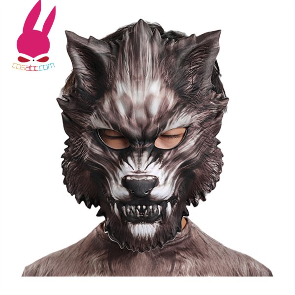 画像6: 狼人 おおかみひと ろうじん 狼男 全身タイツ子供用 連体 着ぐるみ ステージ衣装 弾力と伸縮性あり コスチューム コスプレ衣装　ハロウイン仮装 ハロウインコス (6)