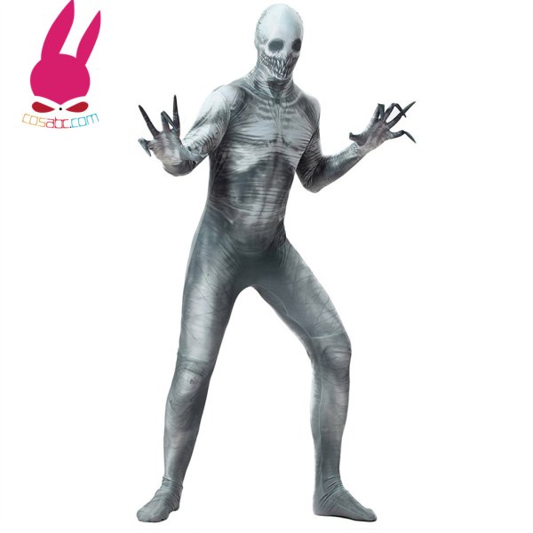 画像4: 怪物 ゾンビ 全身タイツ ホラー 連体 着ぐるみ ステージ衣装 弾力と伸縮性あり コスチューム コスプレ衣装　ハロウイン仮装 ハロウインコス (4)