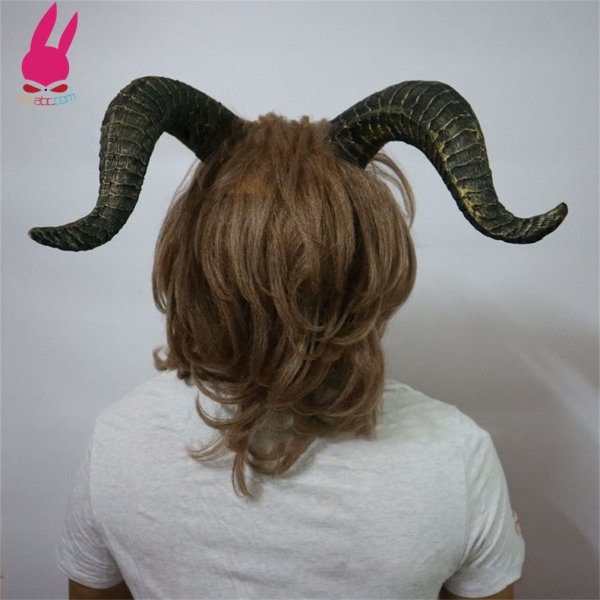 画像6: 美女と野獣のマスク 大人用 ハロウィン仮面 被り物 ビーストマスク ロビー・ベンソンの王子コスチューム コスプレ (6)