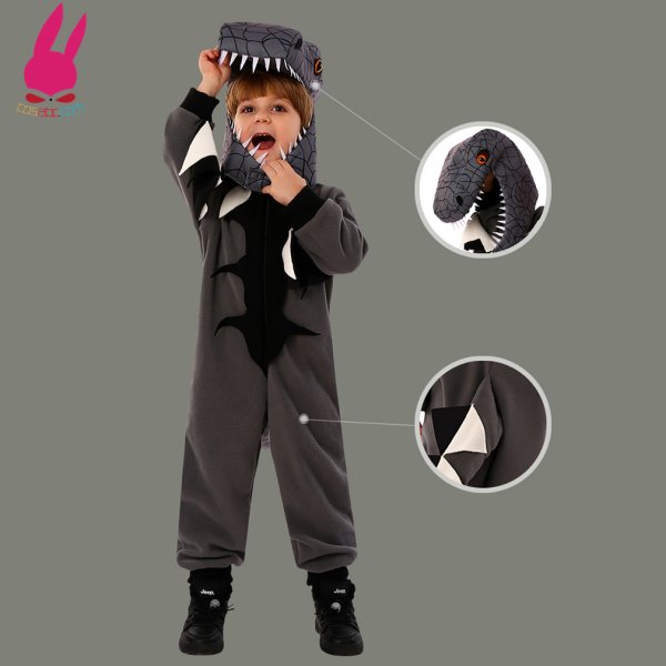 画像9: 恐竜　子供 コスチューム 着ぐるみ 連体服 コスプレ アニメ 怪獣 仮装 グッズ ハロウィンコス ハロウィン仮装 (9)