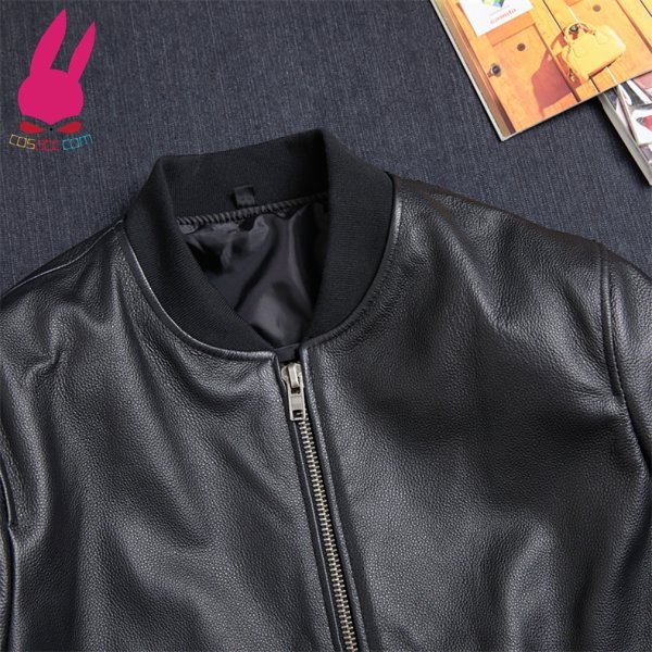 画像4: メンズ　レザージャケット　ライダースジャケット　コート　本革　大きいサイズ　防寒 (4)