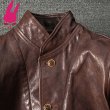 画像6: メンズ レザージャケット ブラウン ライダースジャケット 本革 コート 大きいサイズ S M L LL 3L 4L 5L 防寒 丈夫長持ち (6)