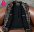 画像4: メンズ レザージャケット 黒い 茶色ライダースジャケット茶色 本革 コート 大きいサイズ  S M L LL 3L 4L 5L 6L 防寒 丈夫長持ち (4)