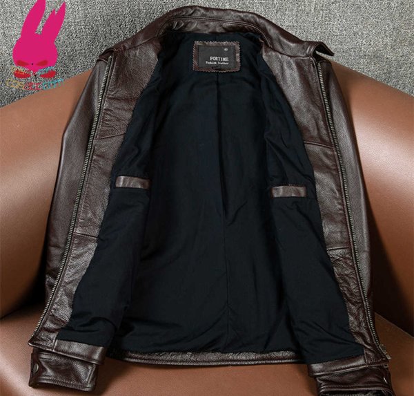 画像4: メンズ レザージャケット 黒い 茶色ライダースジャケット茶色 本革 コート 大きいサイズ  S M L LL 3L 4L 5L 6L 防寒 丈夫長持ち (4)