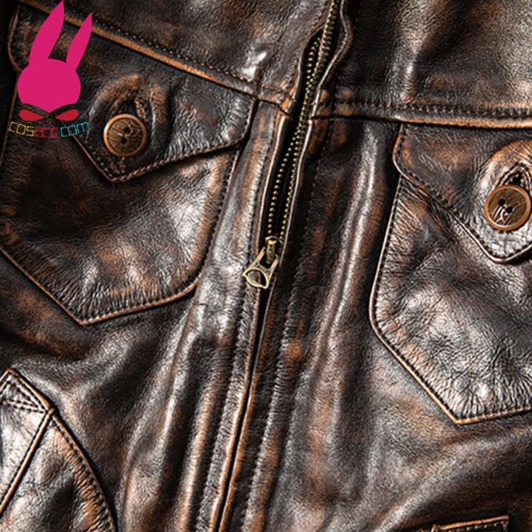 画像6: メンズ レザージャケット　ライダースジャケット　コート　男性　本革　大きいサイズ　防寒 (6)