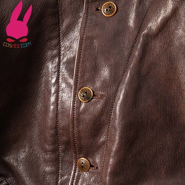 画像7: メンズ レザージャケット ブラウン ライダースジャケット 本革 コート 大きいサイズ S M L LL 3L 4L 5L 防寒 丈夫長持ち (7)