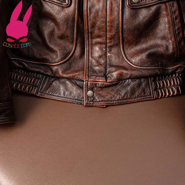 画像8: メンズ レザージャケット ブラウン ライダースジャケット 本革 コート 大きいサイズ  S M L LL 3L 4L 5L 防寒 丈夫長持ち (8)