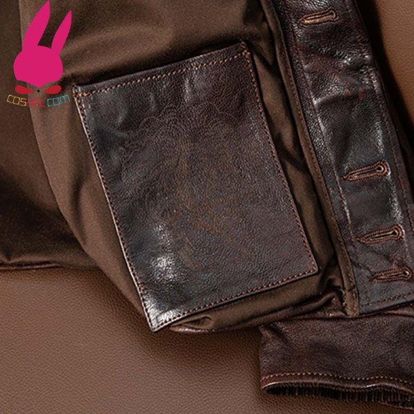 画像8: メンズ レザージャケット ブラウン ライダースジャケット 本革 コート 大きいサイズ S M L LL 3L 4L 5L 防寒 丈夫長持ち (8)