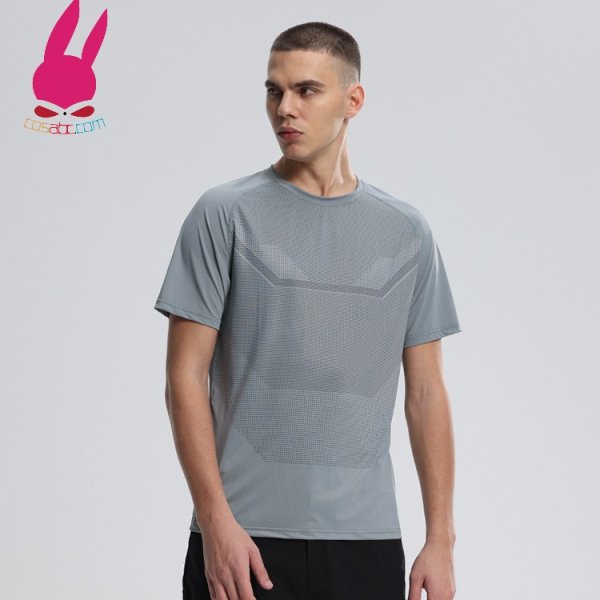 画像6: トレーニングシャツ Tシャツ 半袖シャツ ランニングシャツ 速乾 爽やかさ スポーツウェア 無地 半袖 肌着 ジム 運動 男性用 服 トップス (6)