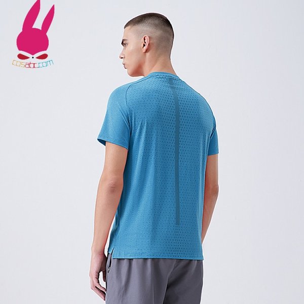 画像7: トレーニングシャツ Tシャツ 半袖シャツ ランニングシャツ 速乾 爽やかさ スポーツウェア 無地 半袖 肌着 ジム 運動 男性用 服 トップス (7)