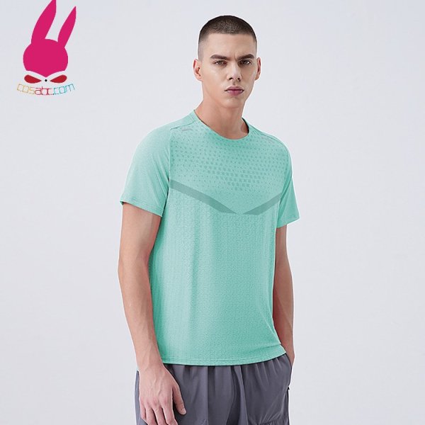 画像4: トレーニングシャツ Tシャツ 半袖シャツ ランニングシャツ 速乾 爽やかさ スポーツウェア 無地 半袖 肌着 ジム 運動 男性用 服 トップス (4)