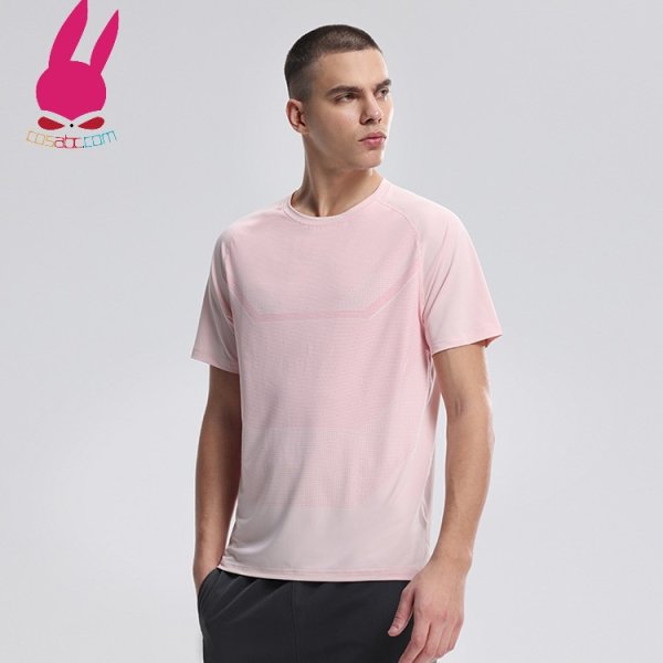 画像5: トレーニングシャツ Tシャツ 半袖シャツ ランニングシャツ 速乾 爽やかさ スポーツウェア 無地 半袖 肌着 ジム 運動 男性用 服 トップス (5)