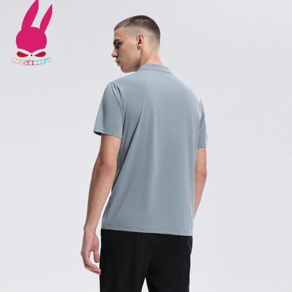 画像10: トレーニングシャツ Tシャツ 半袖シャツ ランニングシャツ 速乾 爽やかさ スポーツウェア 無地 半袖 肌着 ジム 運動 男性用 服 トップス (10)