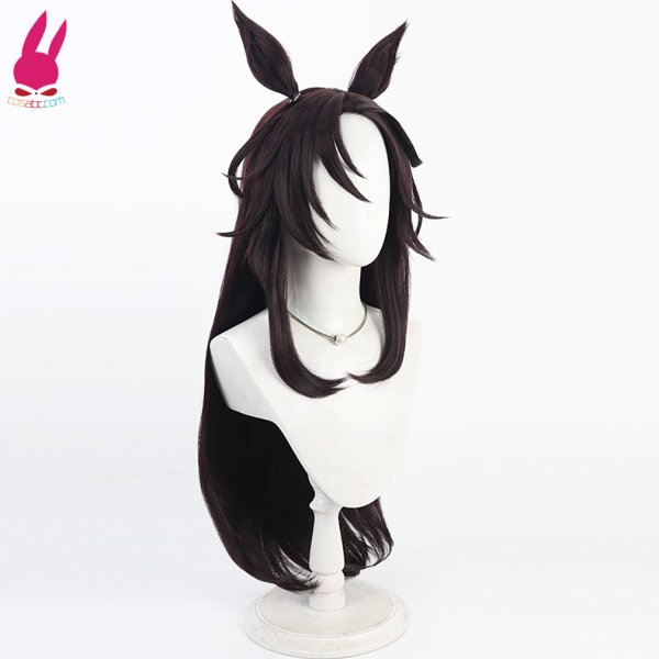 画像2: cosabc ウマ娘 プリティーダービー スピードシンボリ 風 コスプレウィッグ かつら コスチューム イベント 変装 仮装 パーティー ハロウィン (2)
