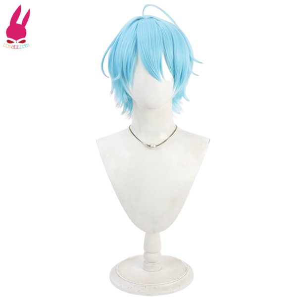 画像1: YouTuber VTuber にじさんじ 渚トラウト 風 コスプレウィッグ かつら コスチューム イベント 変装 仮装 パーティー ハロウィン (1)