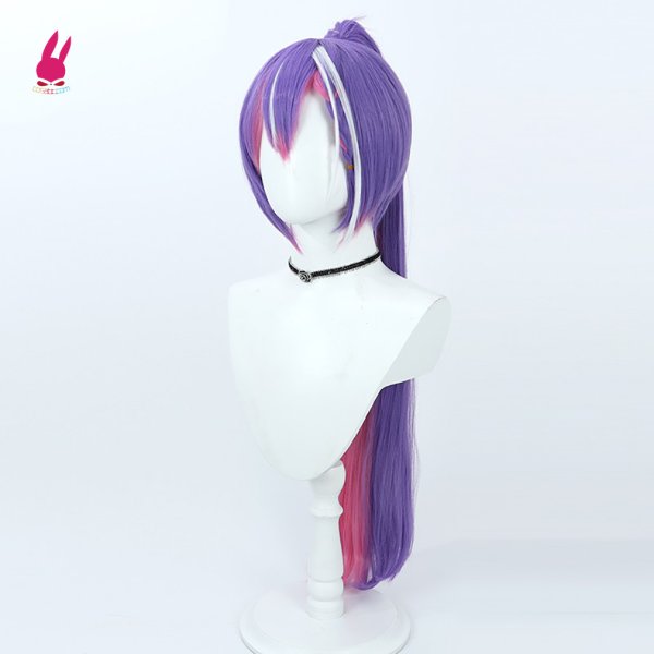 画像2: cosabc YouTuber VTuber 常闇トワ 風 コスプレウィッグ かつら コスチューム イベント 変装 仮装 パーティー ハロウィン (2)