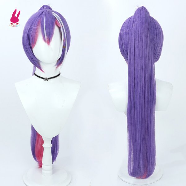 画像5: cosabc YouTuber VTuber 常闇トワ 風 コスプレウィッグ かつら コスチューム イベント 変装 仮装 パーティー ハロウィン (5)