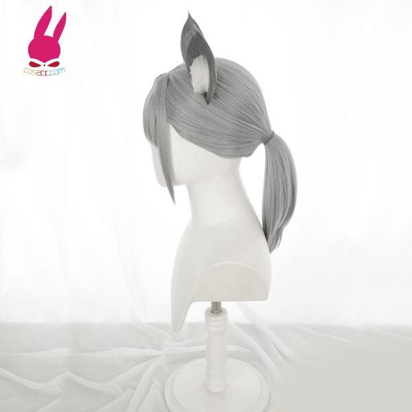 画像2: cosabc ブルーアーカイブ ブルアカ 砂狼シロコ 風 コスプレウィッグ かつら コスチューム イベント 変装 仮装 パーティー ハロウィン (2)