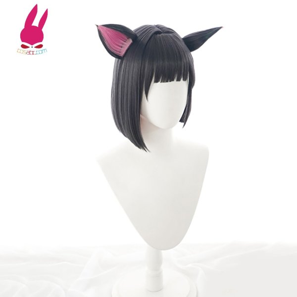 画像2: cosabc ブルーアーカイブ ブルアカ 杏山カズサ 風 コスプレウィッグ かつら コスチューム イベント 変装 仮装 パーティー ハロウィン (2)
