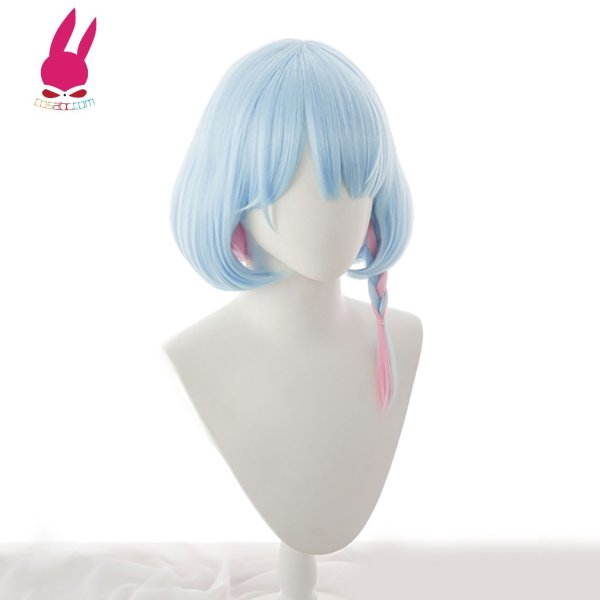 画像2: cosabc ブルーアーカイブ ブルアカ アロナ 風 コスプレウィッグ かつら コスチューム イベント 変装 仮装 パーティー ハロウィン (2)