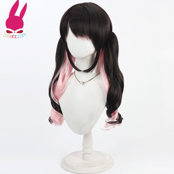 画像4: cosabc バーチャルYouTuber VTuber 花芽すみれ 風 コスプレウィッグ かつら コスチューム イベント 変装 仮装 パーティー ハロウィン (4)