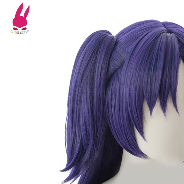 画像3: cosabc ブルーアーカイブ ブルアカ 早瀬 ユウカ 風 コスプレウィッグ かつら コスチューム イベント 変装 仮装 パーティー ハロウィン (3)