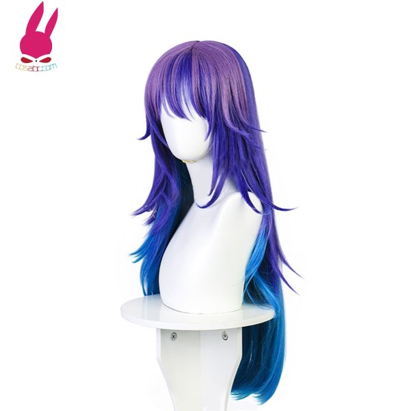 画像2: cosabc 星屑テレパス 小ノ星海果 風 コスプレウィッグ かつら コスチューム イベント 変装 仮装 パーティー ハロウィン (2)