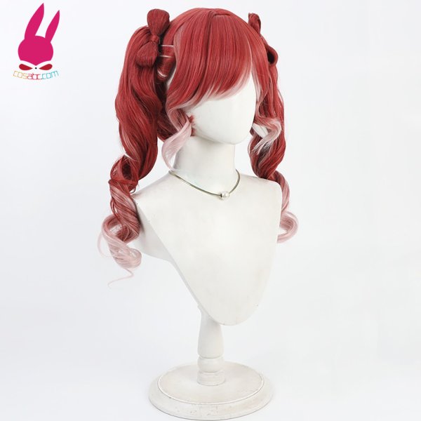 画像3: cosabc YouTuber VTuber にじさんじ 早乙女ベリー 風 コスプレウィッグ かつら コスチューム イベント 変装 仮装 パーティー ハロウィン (3)