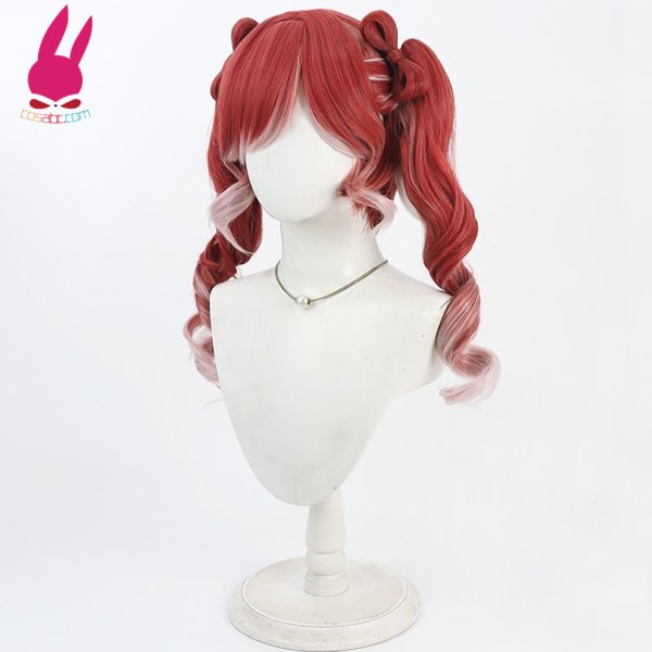 画像2: cosabc YouTuber VTuber にじさんじ 早乙女ベリー 風 コスプレウィッグ かつら コスチューム イベント 変装 仮装 パーティー ハロウィン (2)