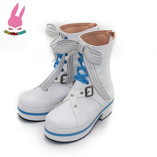 画像2: cosabc hololive 6th fes  がうる・ぐら　Gawr Gura 風 コスプレ靴 コスチューム コスプレシューズ イベント ハロウィン (2)