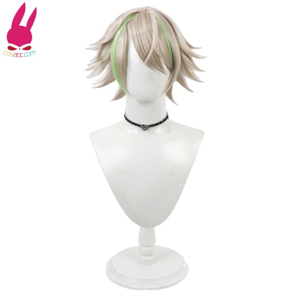 画像2: cosabc 18trip エイトリ 白光琉衣 しろみつりゅうい  風 コスプレウィッグ かつら コスチューム イベント 変装 仮装 パーティー ハロウィン (2)