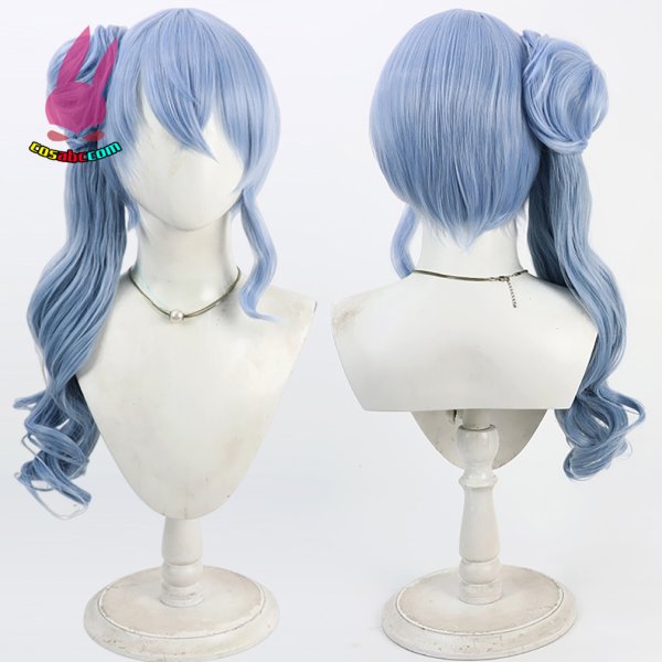 画像5: cosabc YouTuber VTuber  hololive 星街すいせい 風 コスプレウィッグ かつら コスチューム イベント 変装 仮装 パーティー ハロウィン (5)